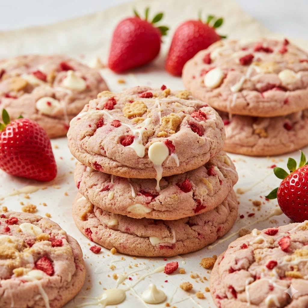 Strawberry Shortcake Cookies