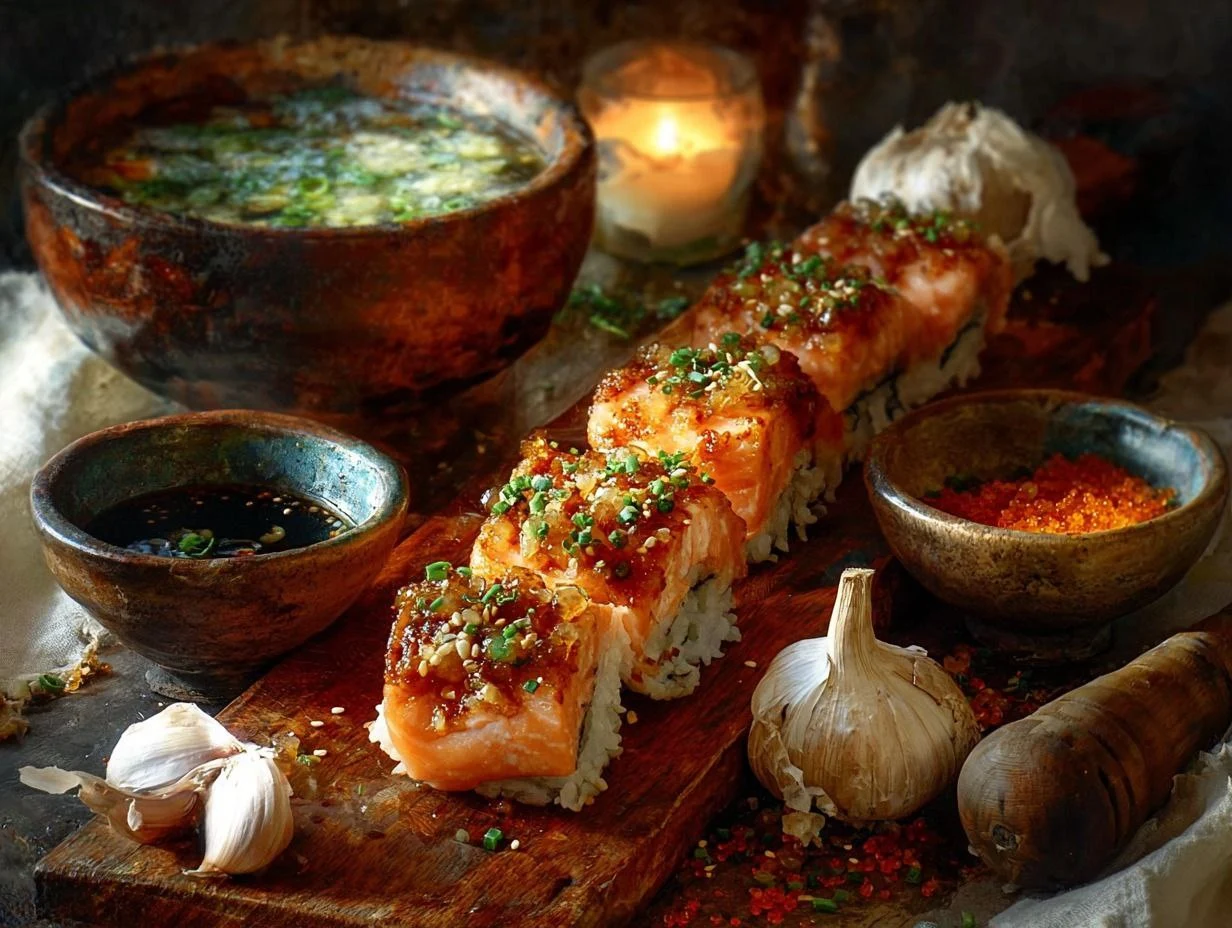 Spicy Salmon Sushi Bake 1 Spicy Salmon Sushi Bake