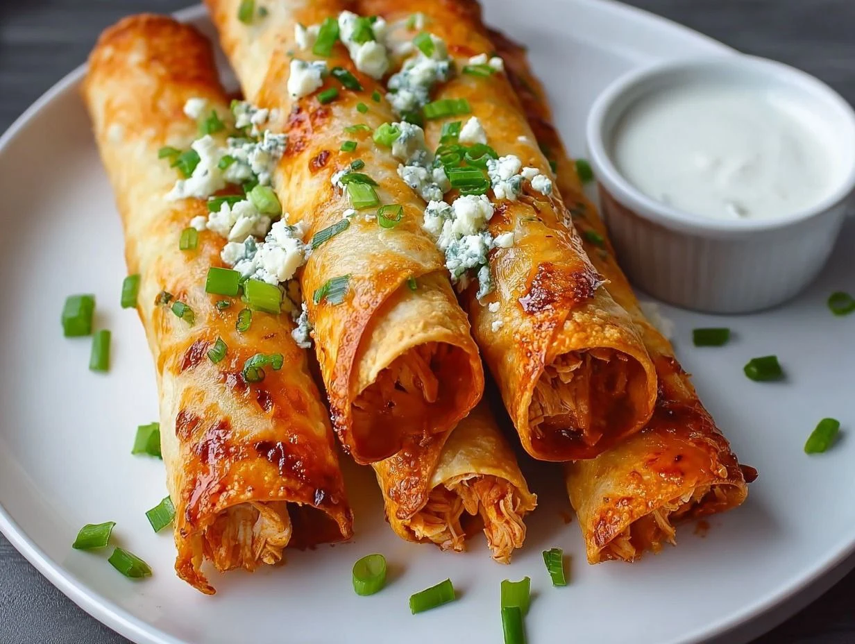 Buffalo Chicken Taquitos with 5 bold and fiery flavors