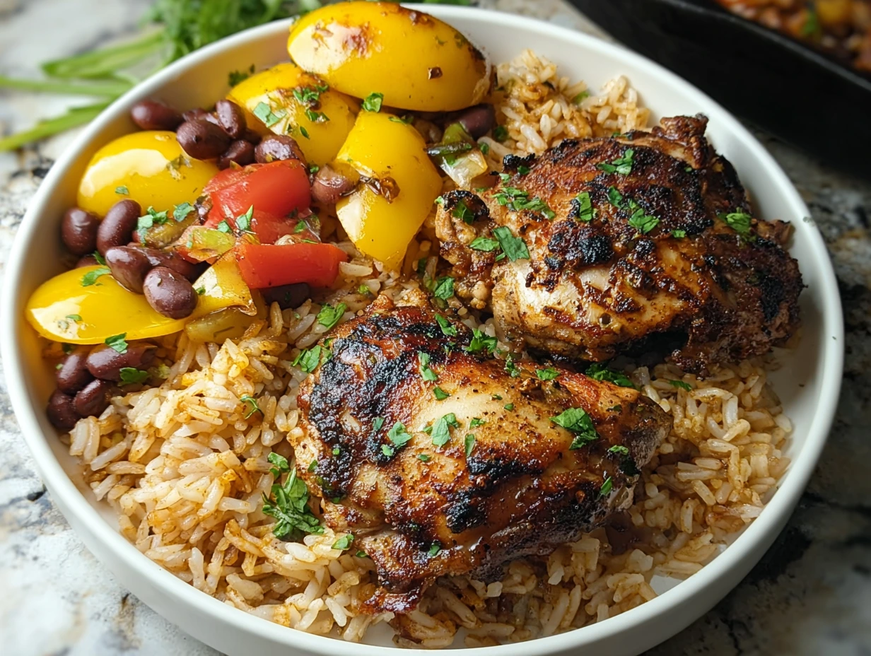 Caribbean Jerk Chicken and Rice