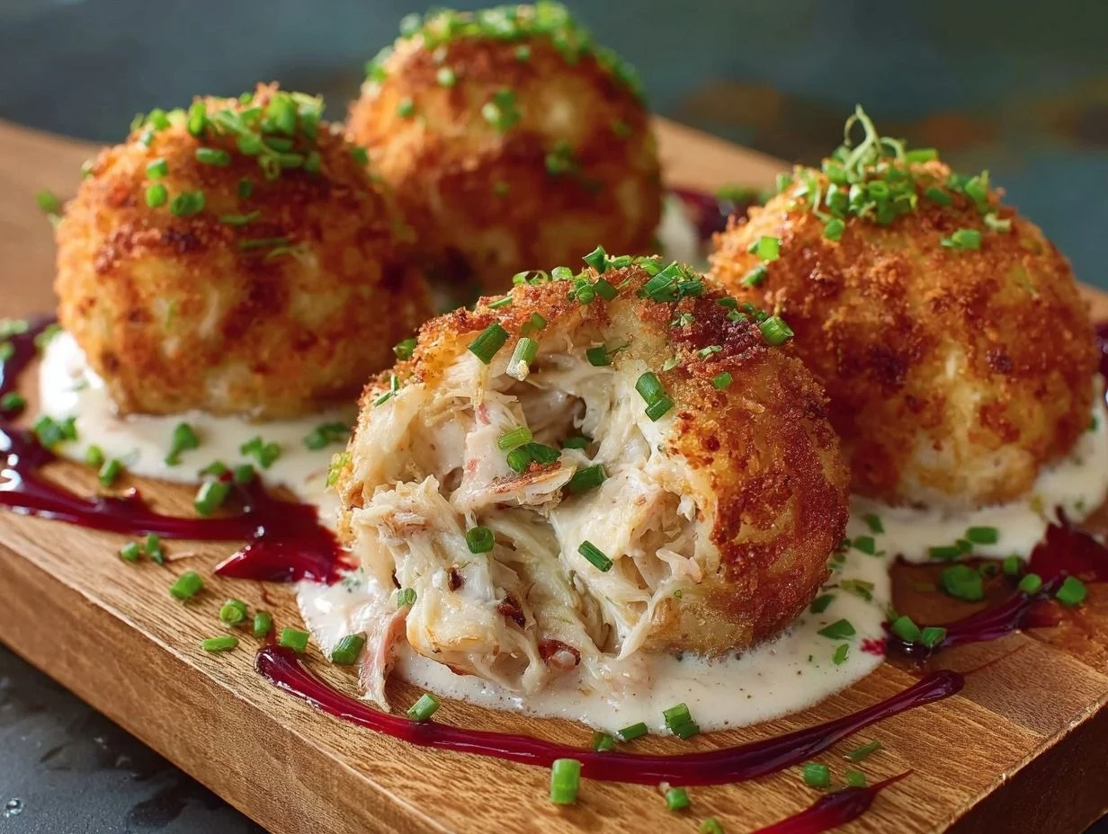 Crab Bombs packed with 5 ultimate bold seafood flavors