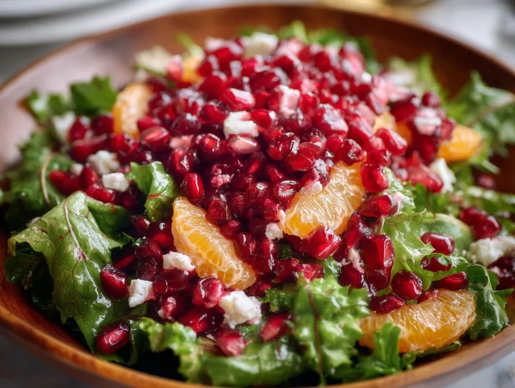 Pomegranate Salad 2 Pomegranate Salad with 5 vibrant and powerful flavors
