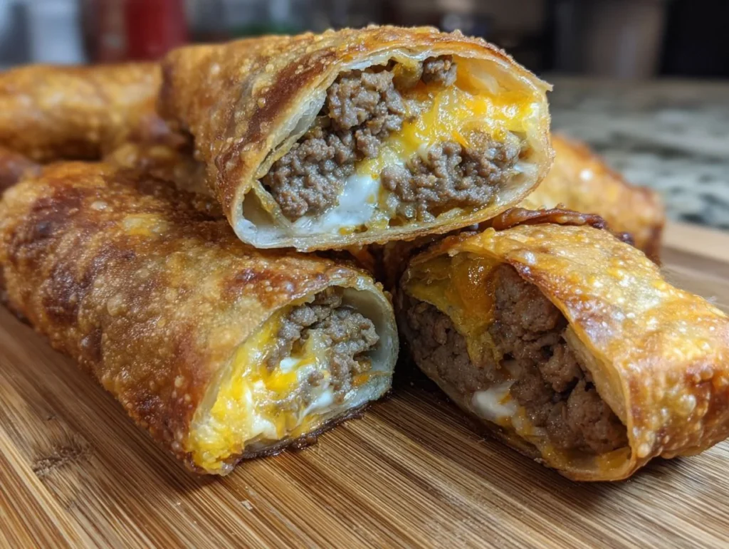 Best Cheeseburger Eggrolls