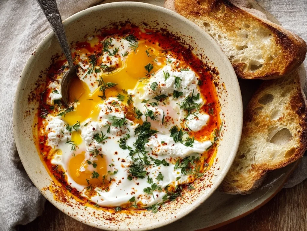 Best Turkish Eggs with Creamy Yogurt 2 Best Turkish Eggs with Creamy Yogurt