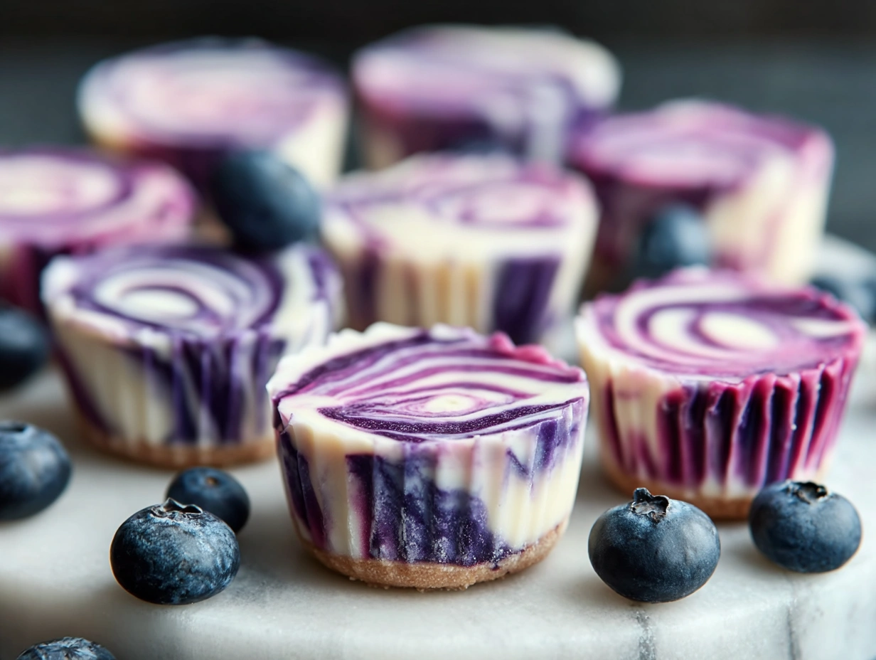 Blueberry Swirl Yogurt Bites 1 Blueberry Swirl Yogurt Bites