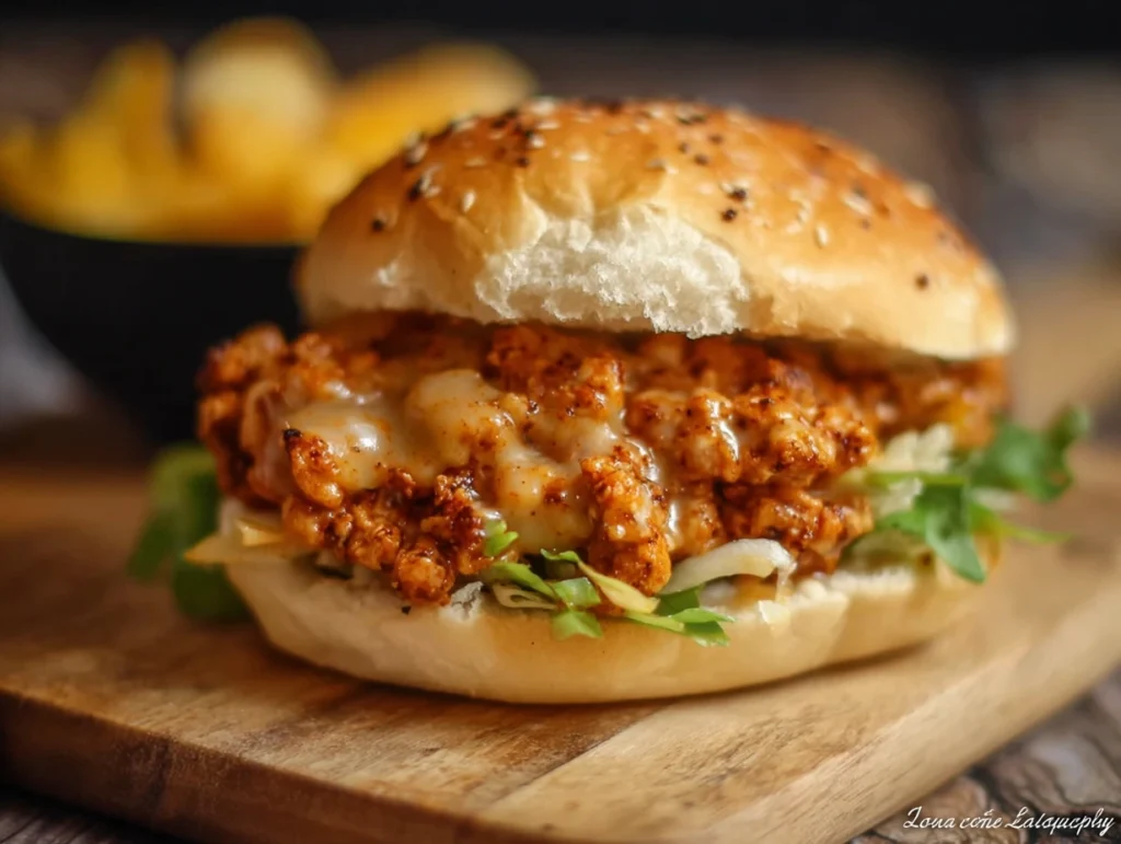 Cajun Chicken Sloppy Joes Recipe 1 1