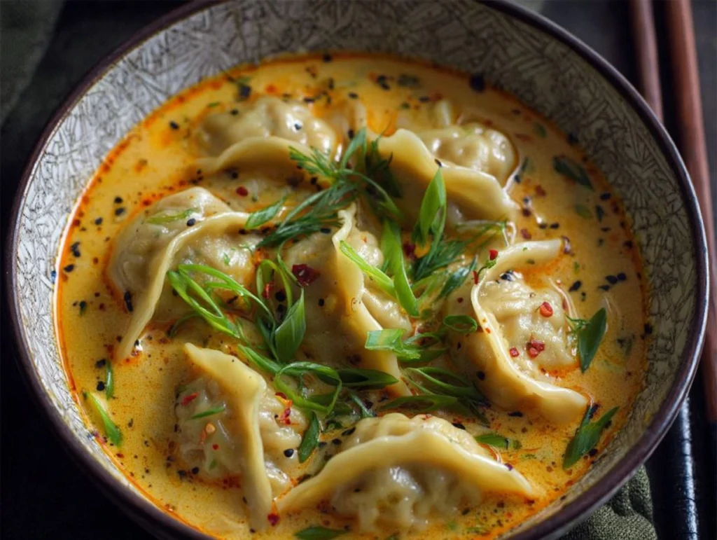 Coconut Curry Soup with Dumplings 2 Coconut Curry Soup with Dumplings creamy homemade recipe