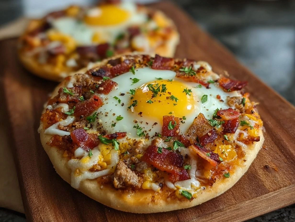 English Muffin Breakfast Pizza