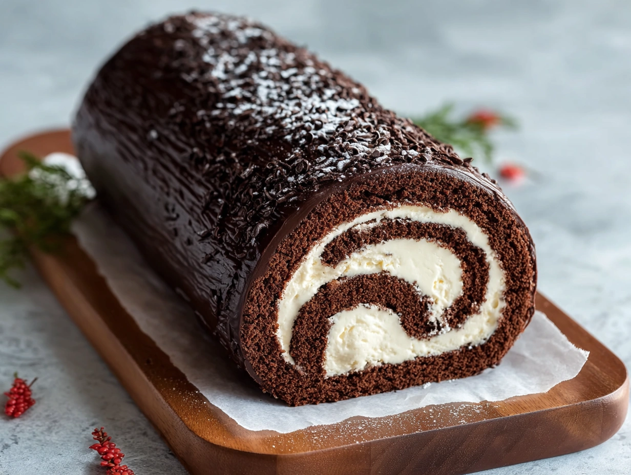 Ice Cream Chocolate Log Recipe