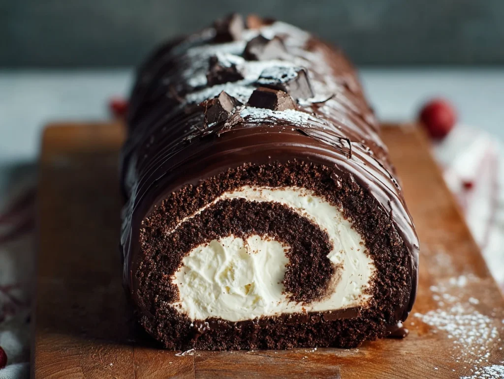 Ice Cream Chocolate Log Recipe