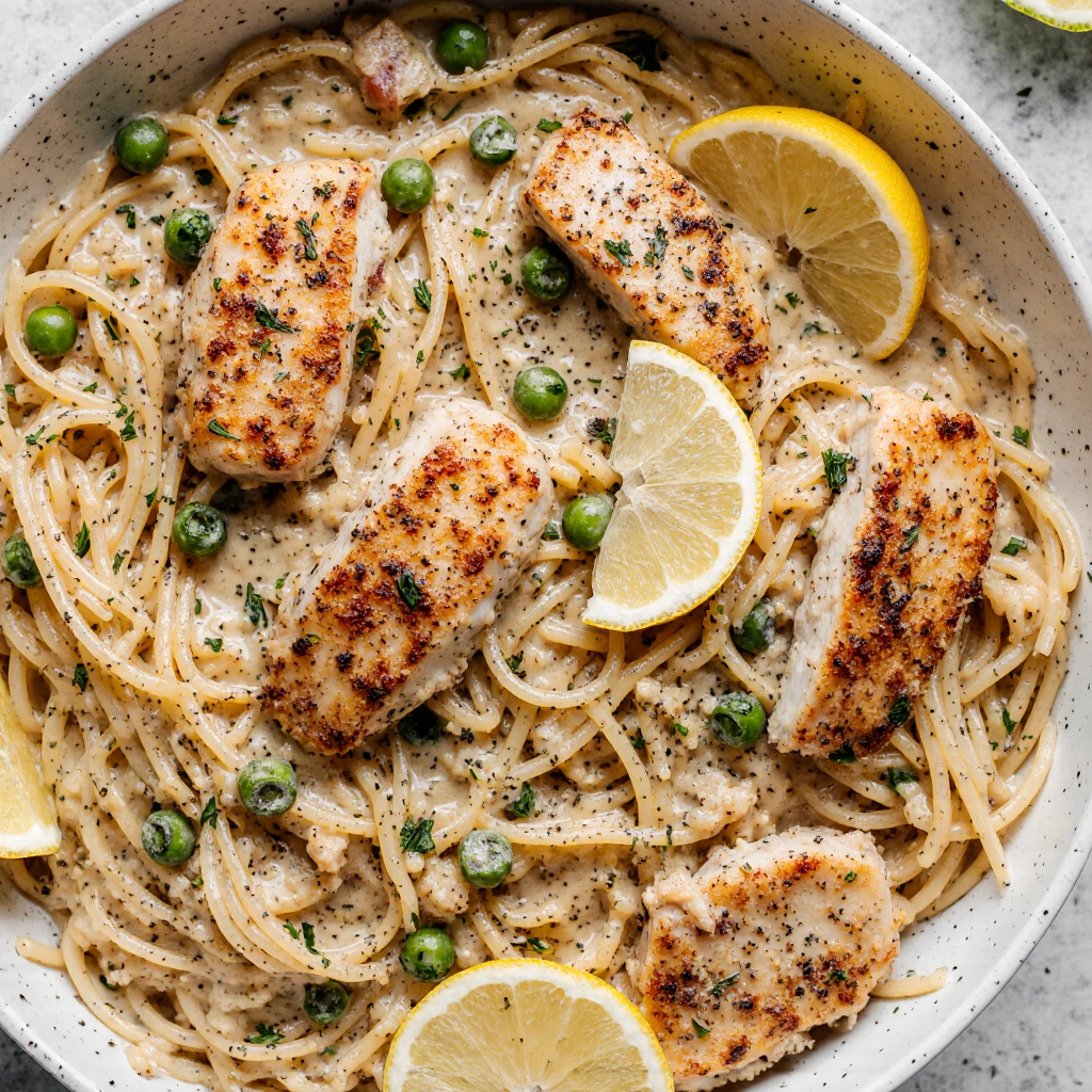 Lemon Chicken Pasta 1 Lemon Chicken Pasta