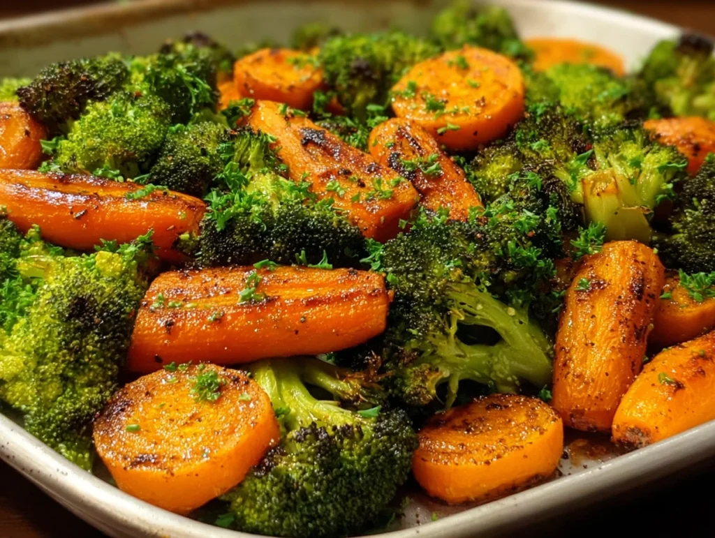 Perfectly Roasted Broccoli and Carrots 2