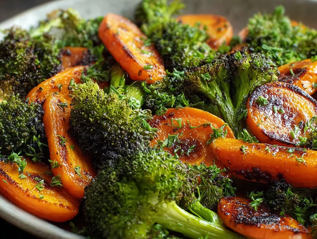 Perfectly Roasted Broccoli and Carrots