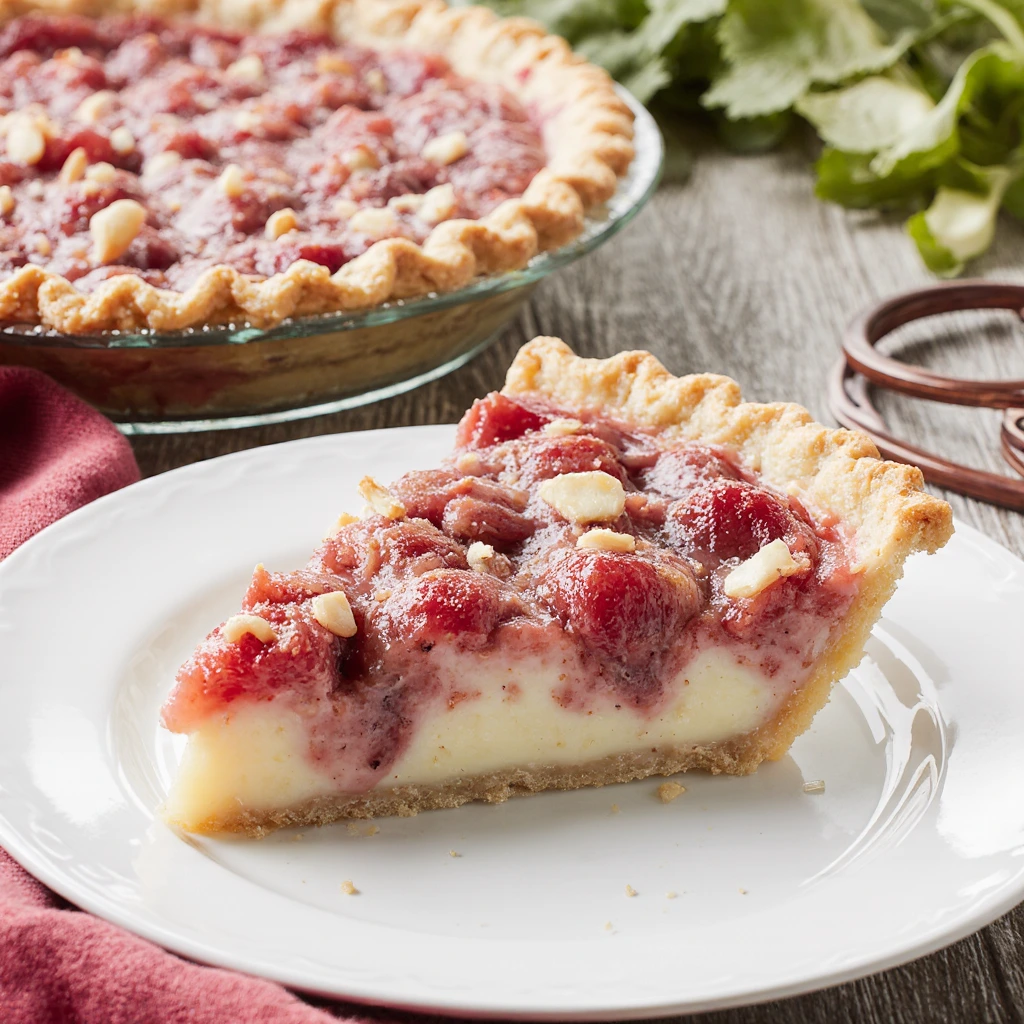 Best Rhubarb Custard Pie 2 Rhubarb Custard Pie