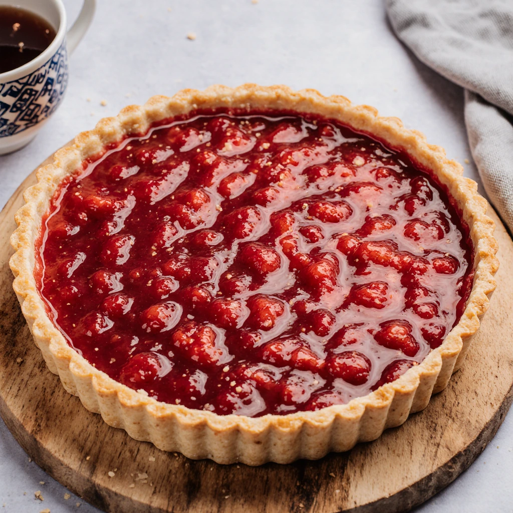 Rhubarb Custard Tart