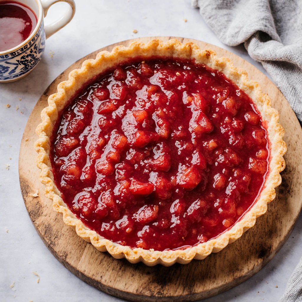 Rhubarb Custard Tart2