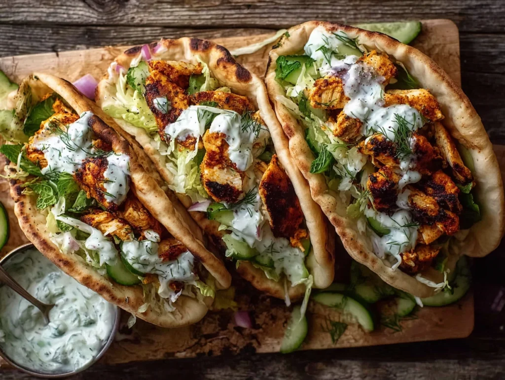 Sheet Pan Chicken Pitas