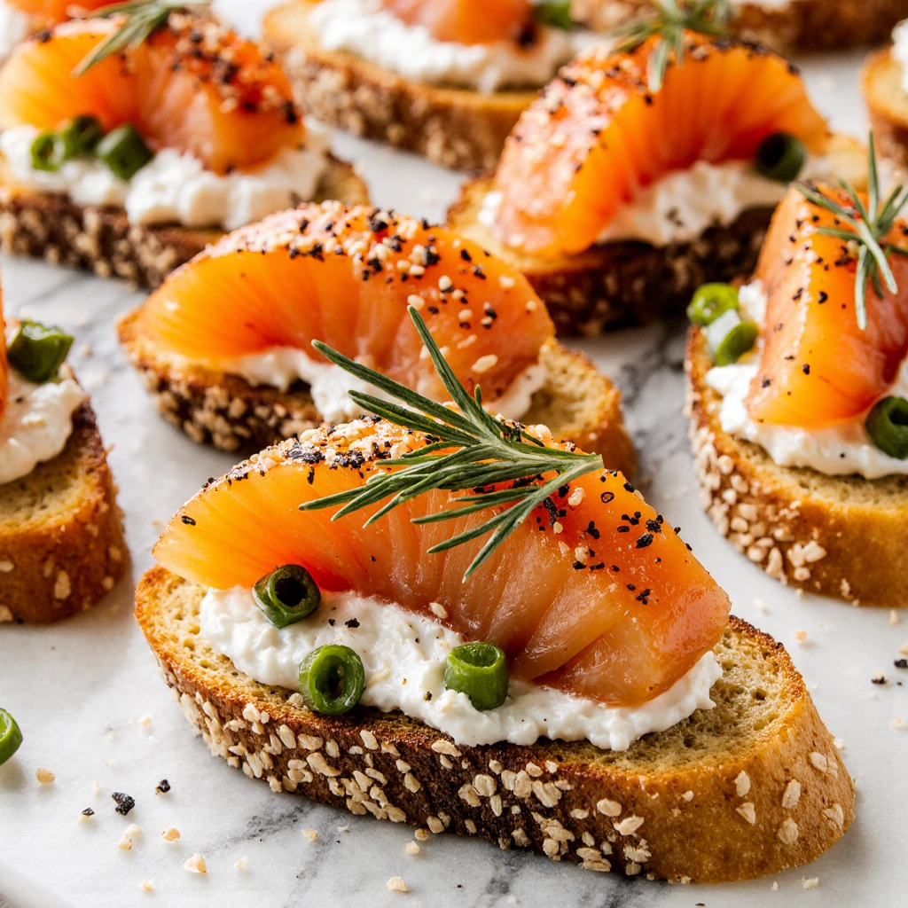Smoked Salmon Toasts