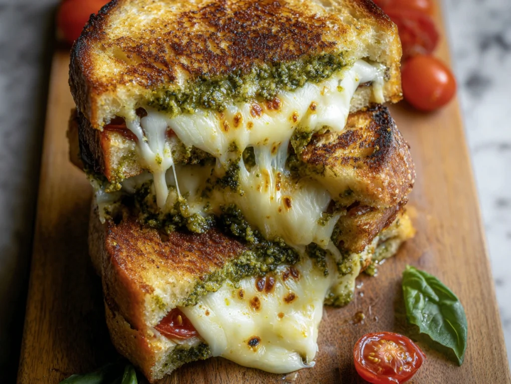 Sourdough Pesto Grilled Cheese 2 Sourdough Pesto Grilled Cheese