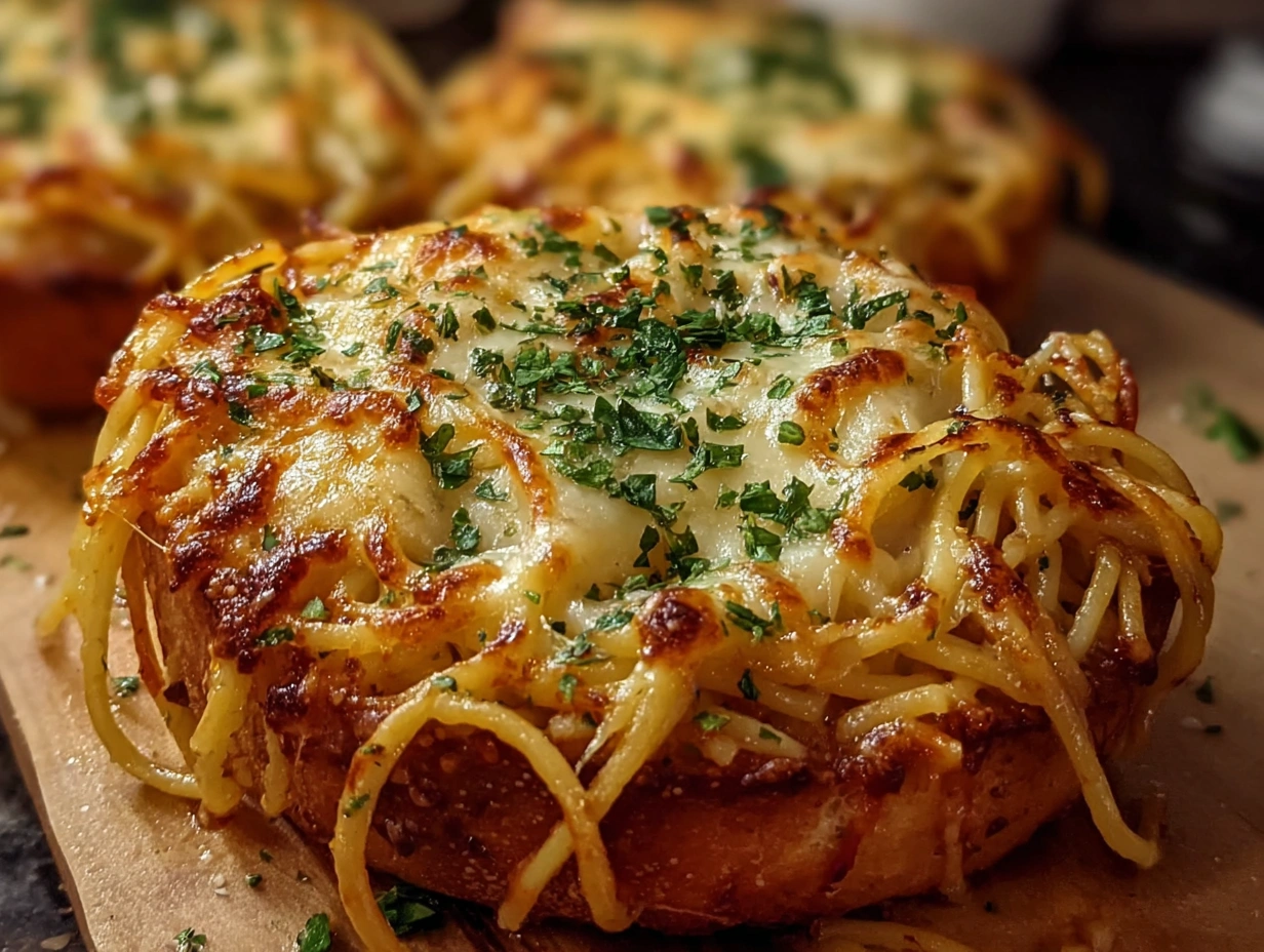 Spaghetti Garlic Bread 1 Spaghetti Garlic Bread