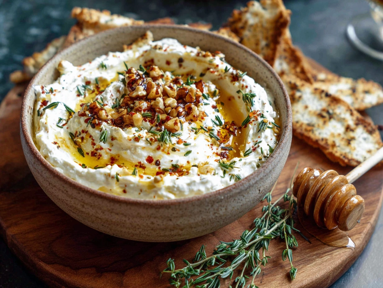 Spicy Ricotta Dip with Hot Honey 1 Spicy Ricotta Dip with Hot Honey