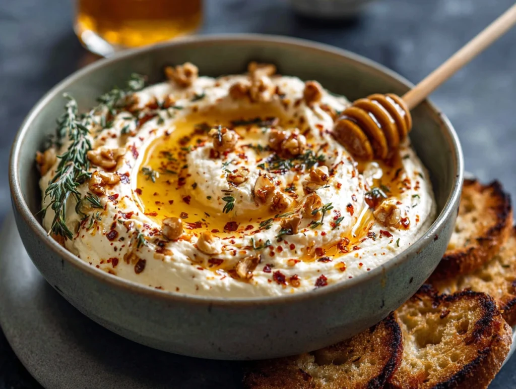Spicy Ricotta Dip with Hot Honey 2 Spicy Ricotta Dip with Hot Honey