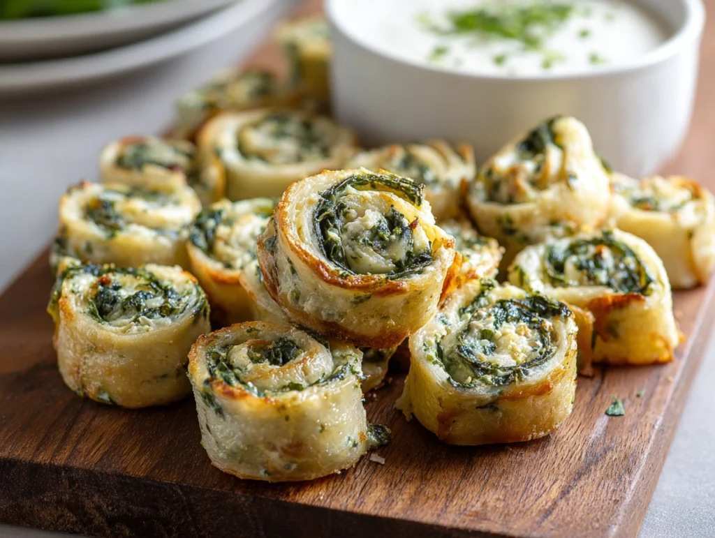 Spinach Dip Pinwheels 2 Spinach Dip Pinwheels