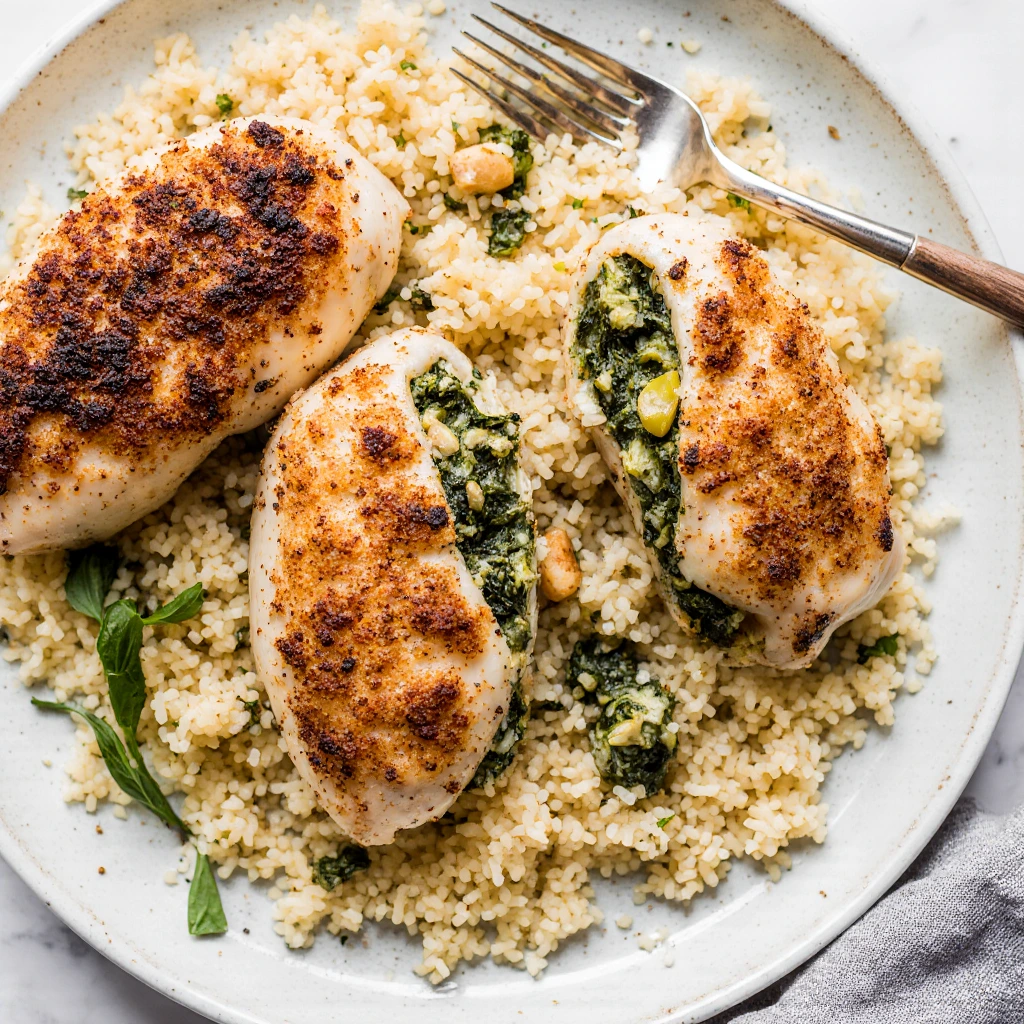 Spinach Stuffed Chicken Breast
