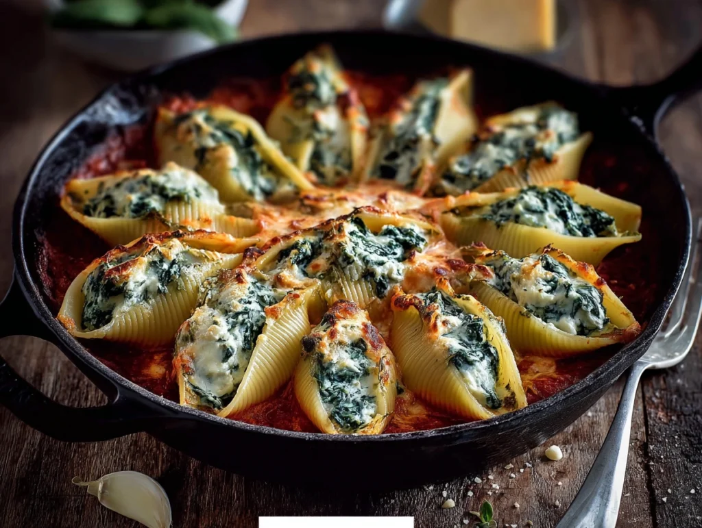 Spinach and Ricotta Stuffed Shells