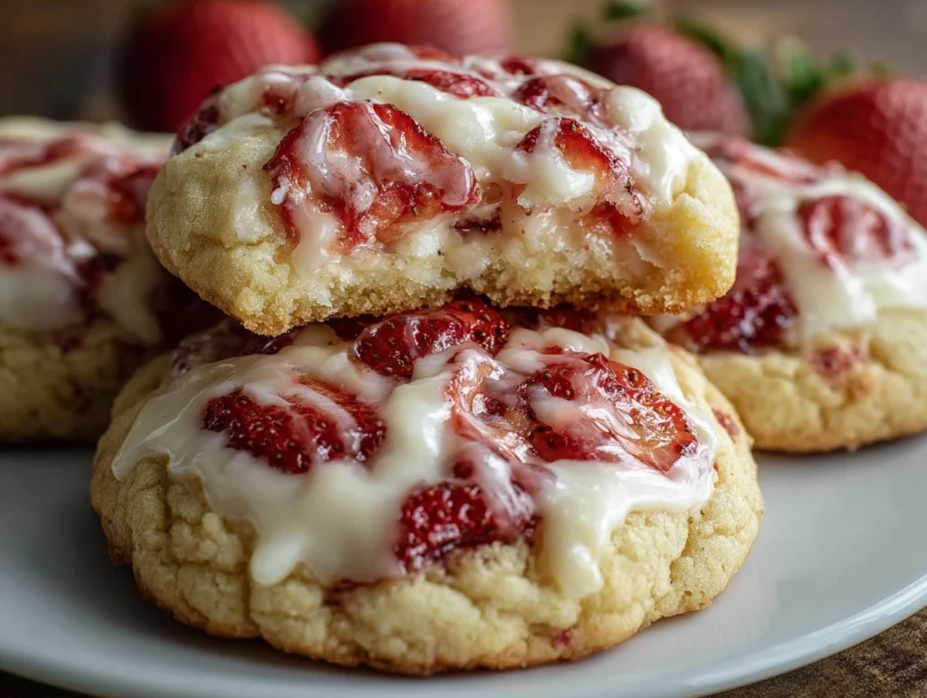 Strawberry Cheesecake Cookies