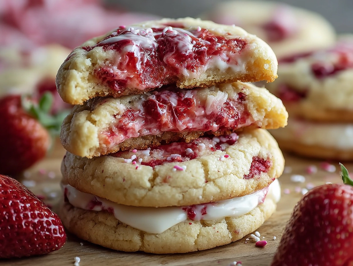 Strawberry Cheesecake Cookies