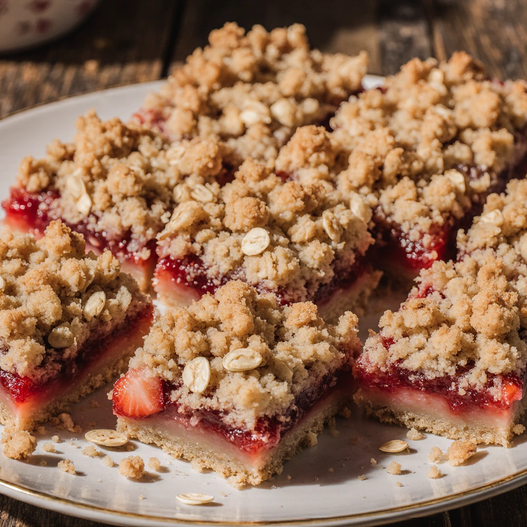 Strawberry Rhubarb Crumb Bars2
