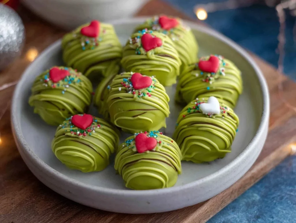 Grinch Oreo Truffles Recipe Easy Christmas Dessert