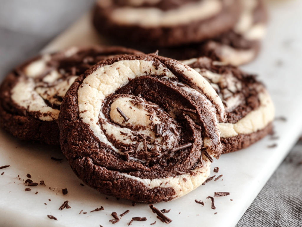Chocolate Marshmallow Swirl Cookies 1