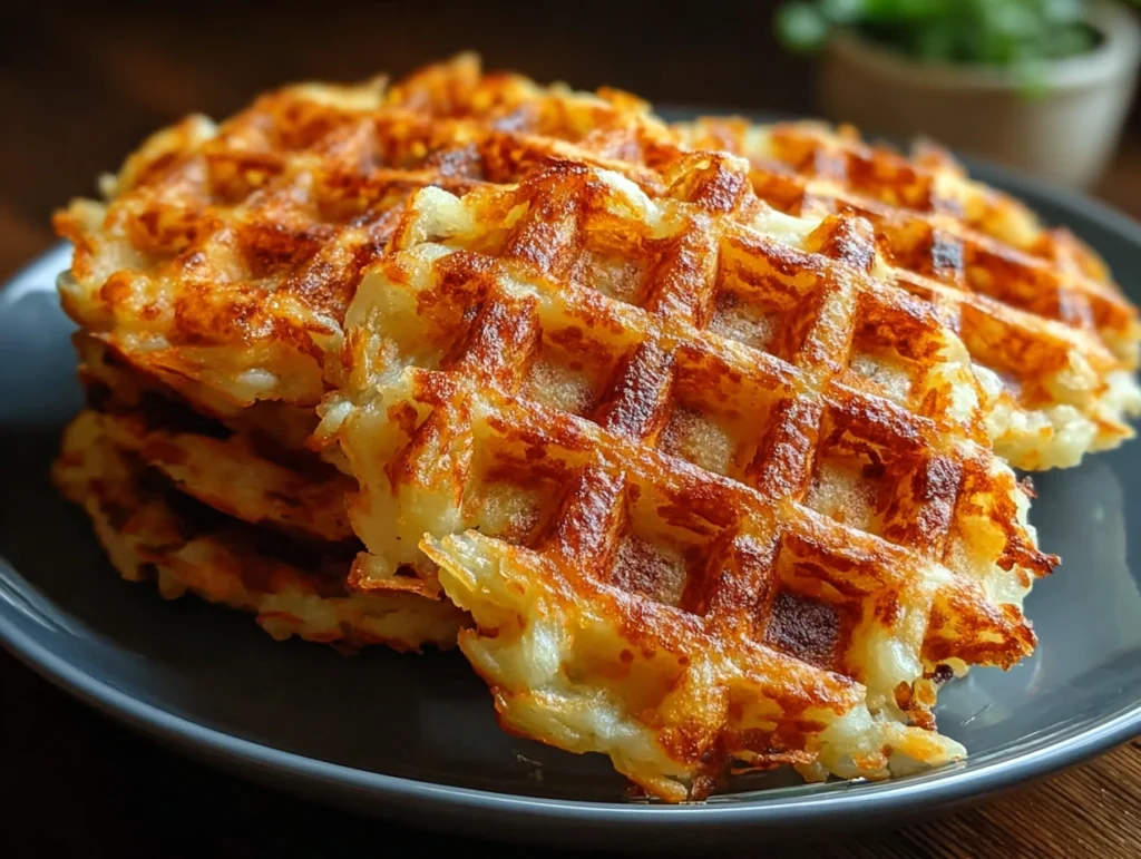 Crispy Waffle Maker Hash Browns
