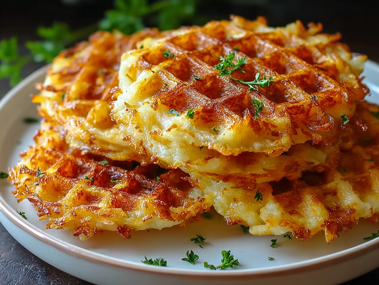 Crispy Waffle Maker Hash Browns