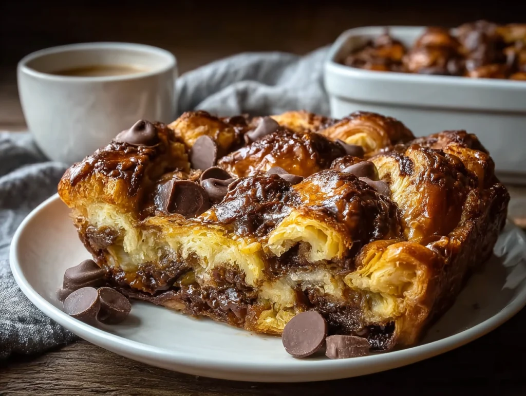 Decadent Chocolate Croissant Breakfast Bake