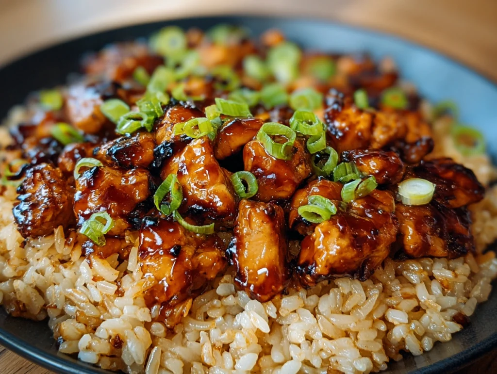 Honey BBQ Chicken Rice
