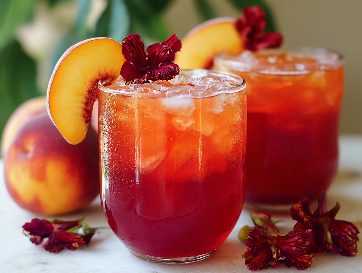PEACH HIBISCUS SUNSET TEA