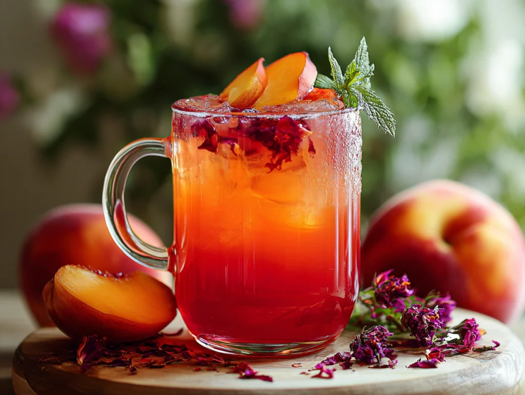 PEACH HIBISCUS SUNSET TEA