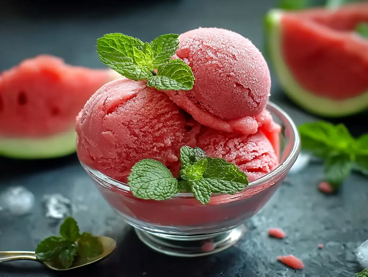 Easy Homemade Watermelon Sorbet Recipe – Refreshing Summer Dessert