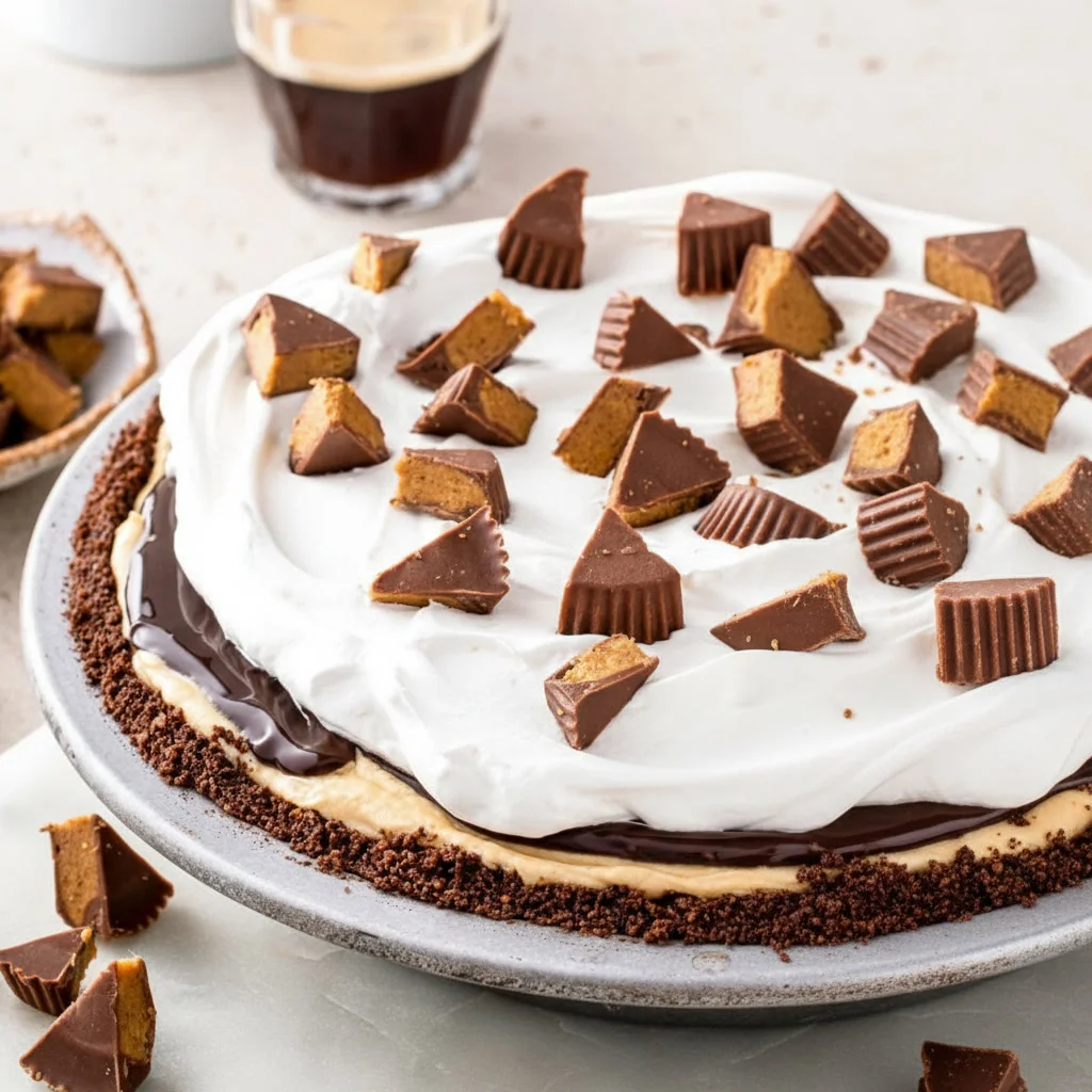 Reese’s Peanut Butter Pie 2 Reese’s Peanut Butter Pie with Chocolate and Peanut Butter